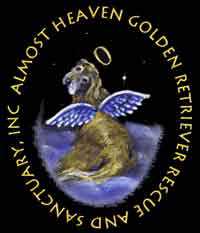 Logo for Almost Heaven Golden Retriever Rescue