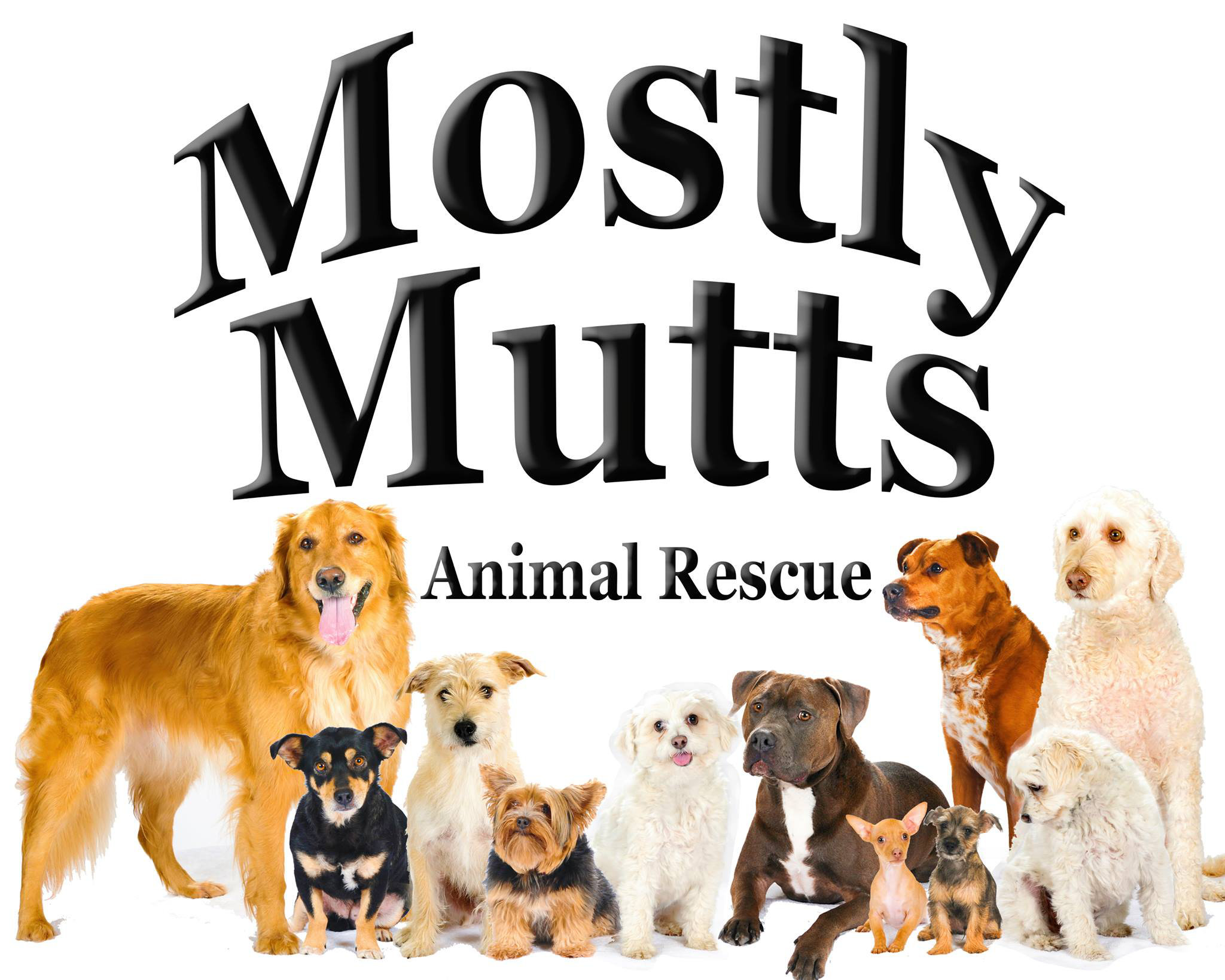 Logo for Mostly Mutts Animal Rescue