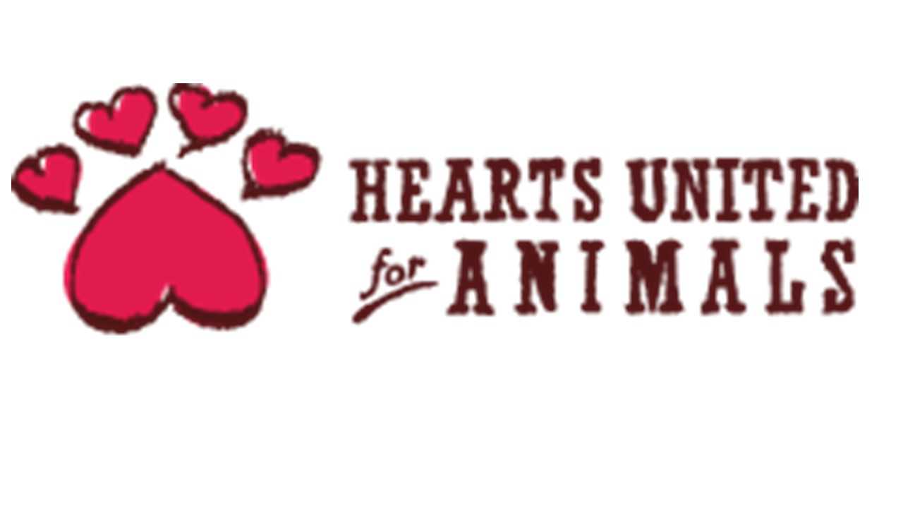 Logo for Hearts United For Animals