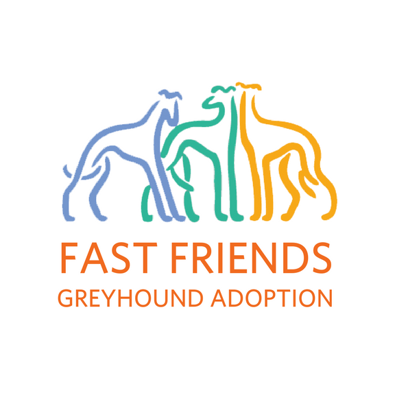 Logo for Fast Friends Greyhound Adoption