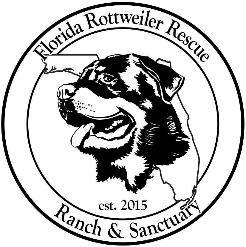 Logo for Florida Rottweiler Rescue Ranch and Sanctuary