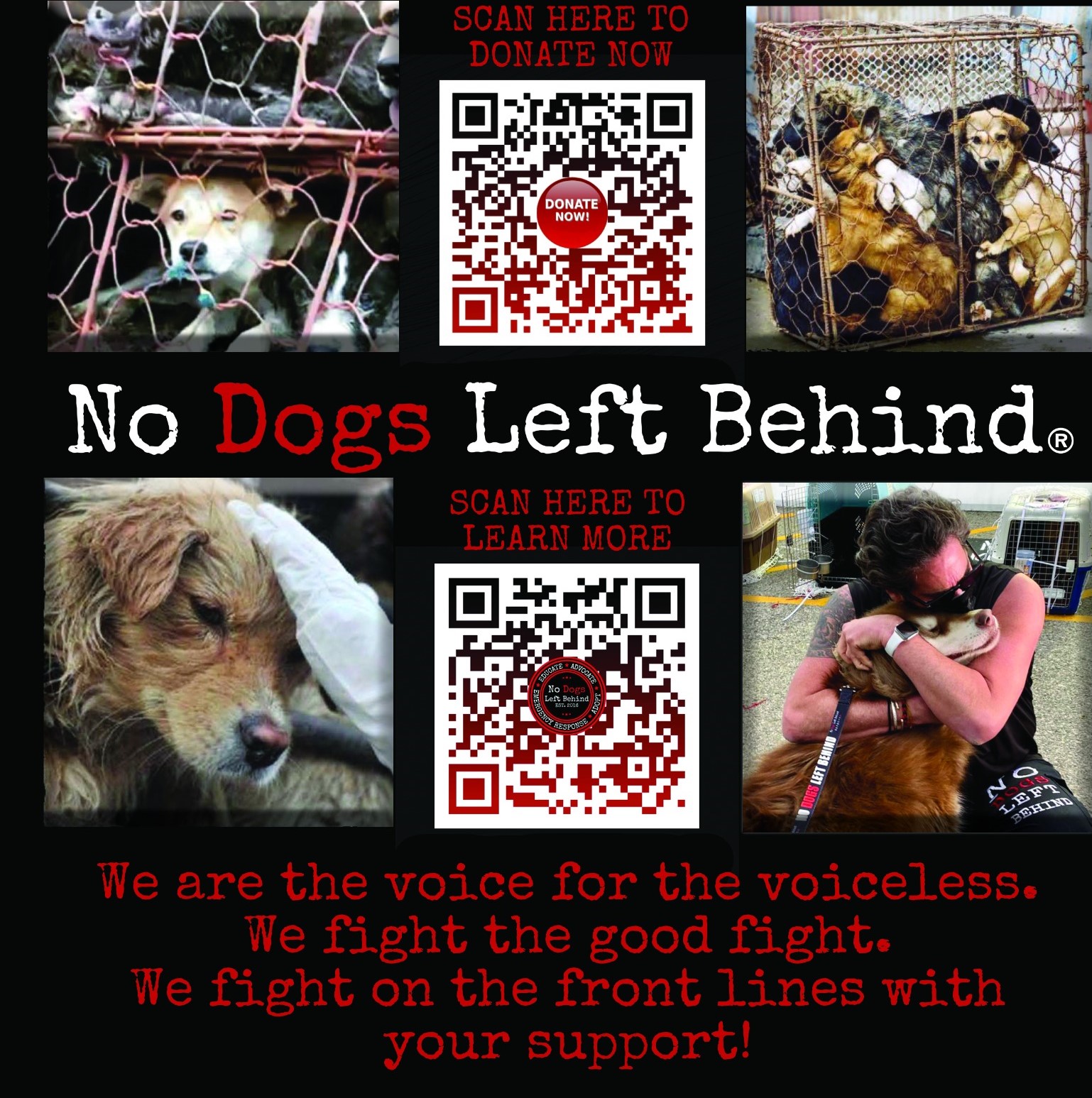 Logo for No Dogs Left Behind, Inc.