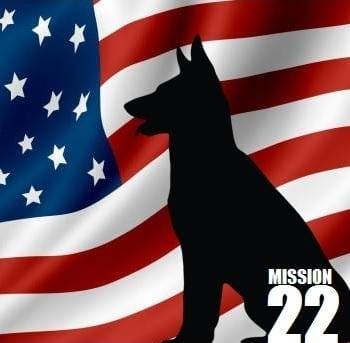 Logo for Mission 22 Service Dogs