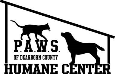Logo for P.A.W.S. Of Dearborn County Humane Center